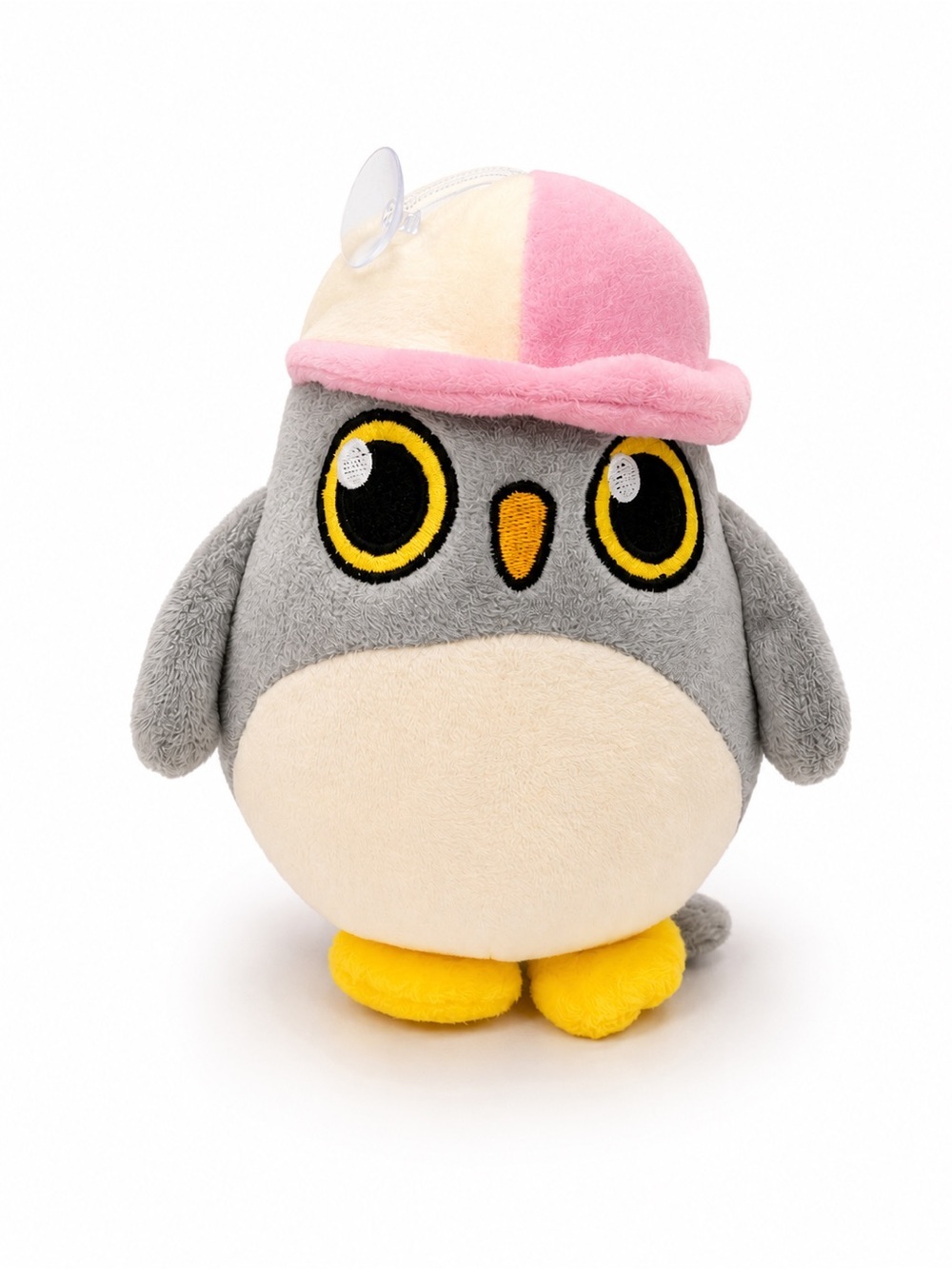 🧸 2/$45 - Cute Penguin Plush with Pink Winter Hat Suction Cup Window Plush Toy